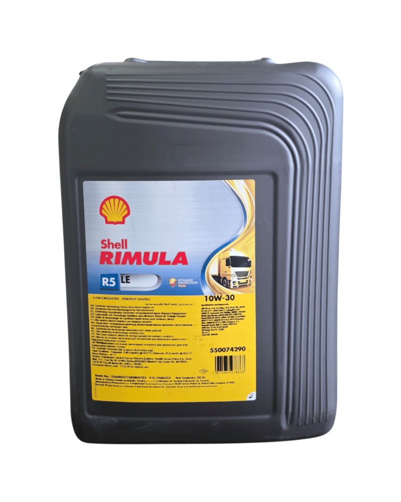 Shell Rimula R5 LE 10W-30 20 LT DPF Uyumlu Dizel Motor Yağı